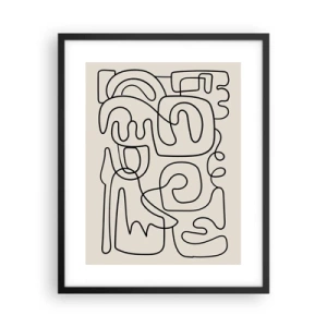 Plakat i sort ramme - På sporet - 40x50 cm