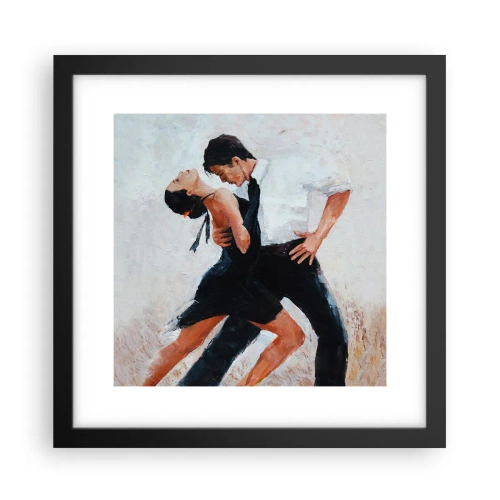Plakat i sort ramme - Mine drømmes tango - 30x30 cm