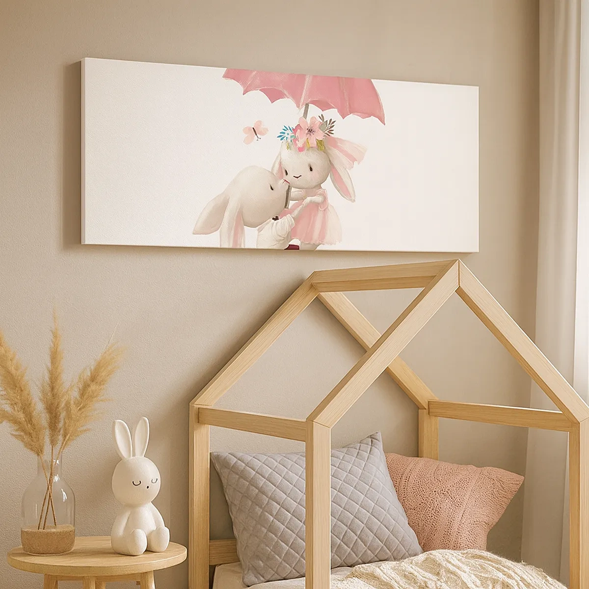 Lærredstryk - Billede på lærred - Det er kærlighed - 30x30 cm