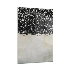 Billede på glas - En hvirvlende abstraktion - 50x70 cm