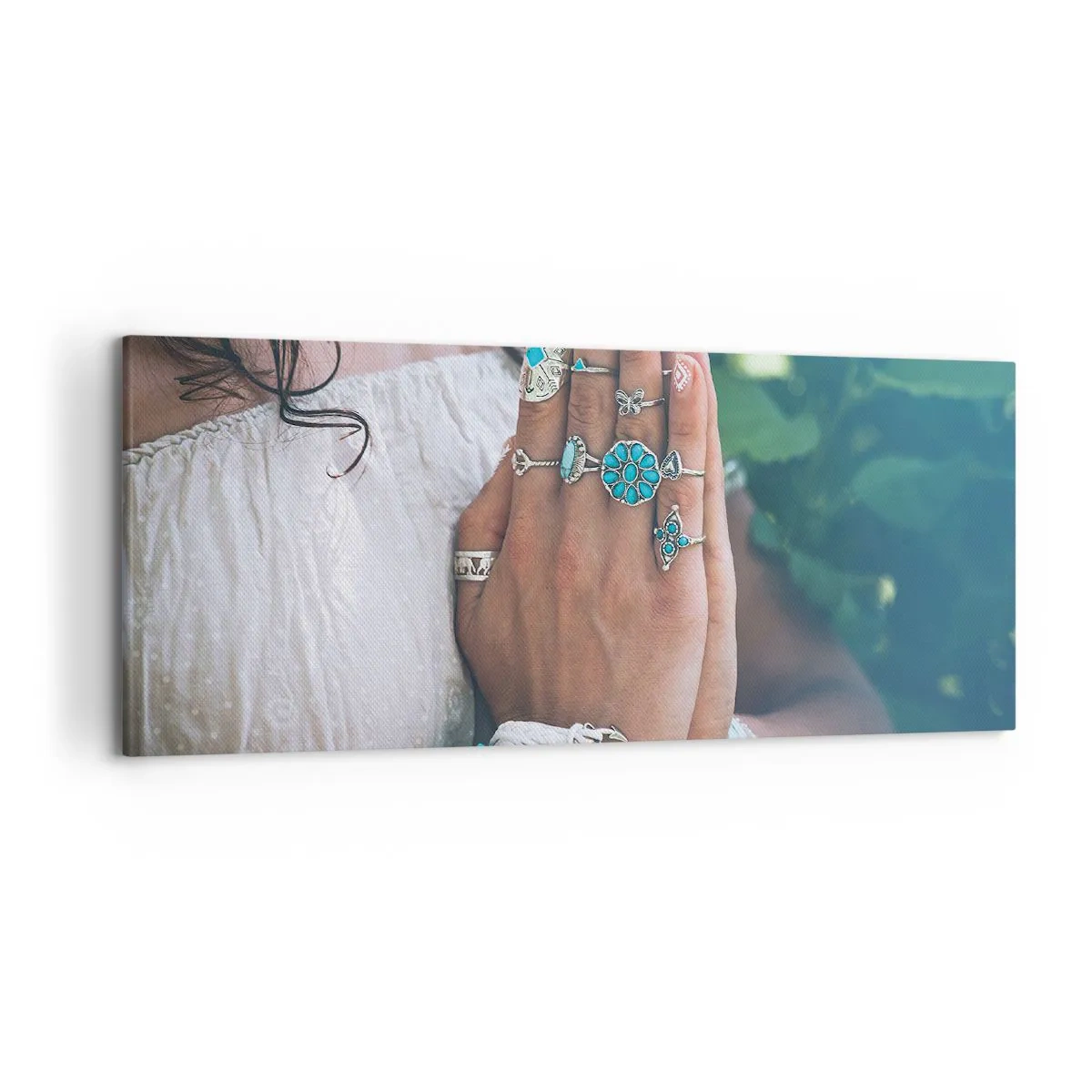 Lærredstryk - Billede på lærred - Velkommen til værens centrum - 120x50 cm