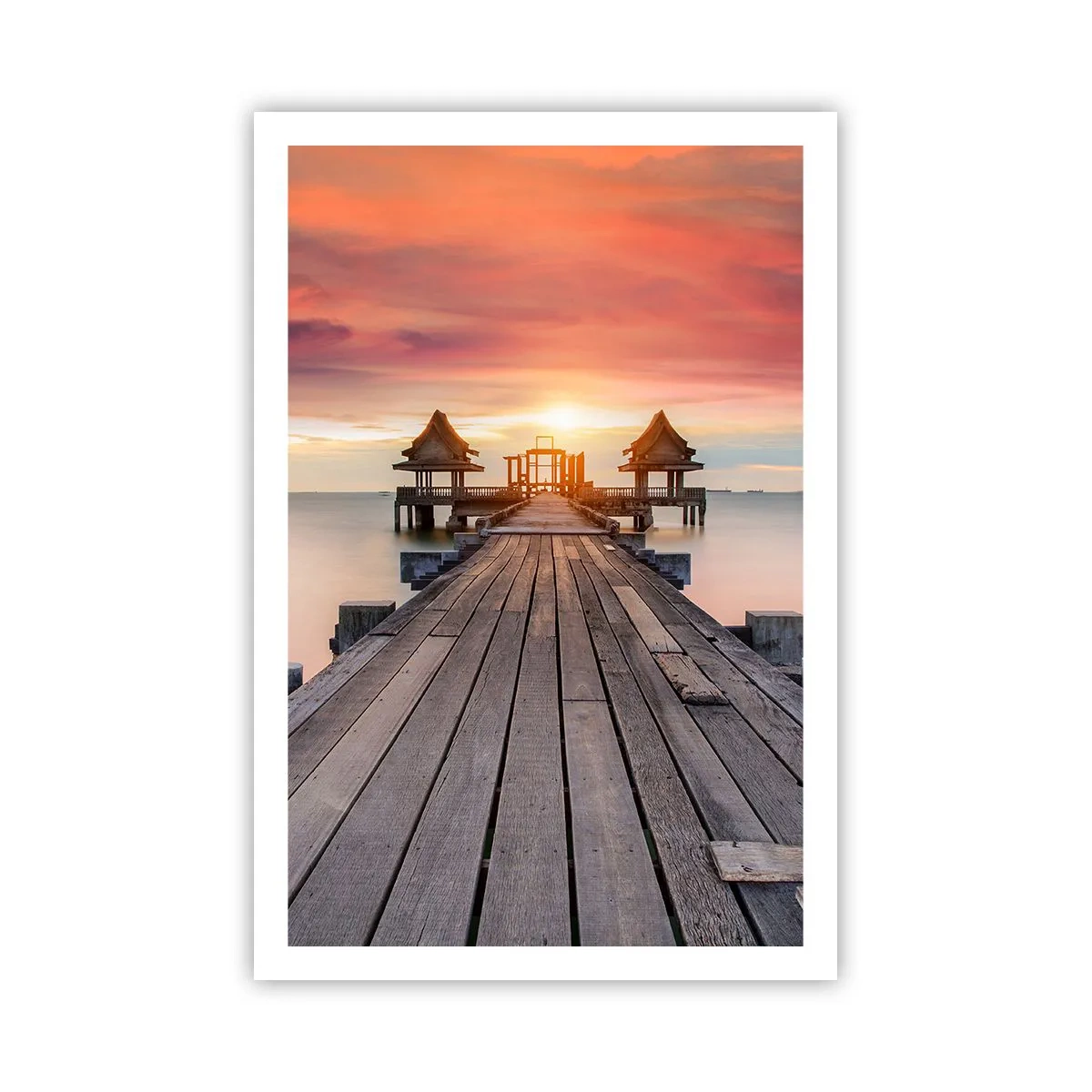 Plakat - Fra vest til øst - 61x91 cm