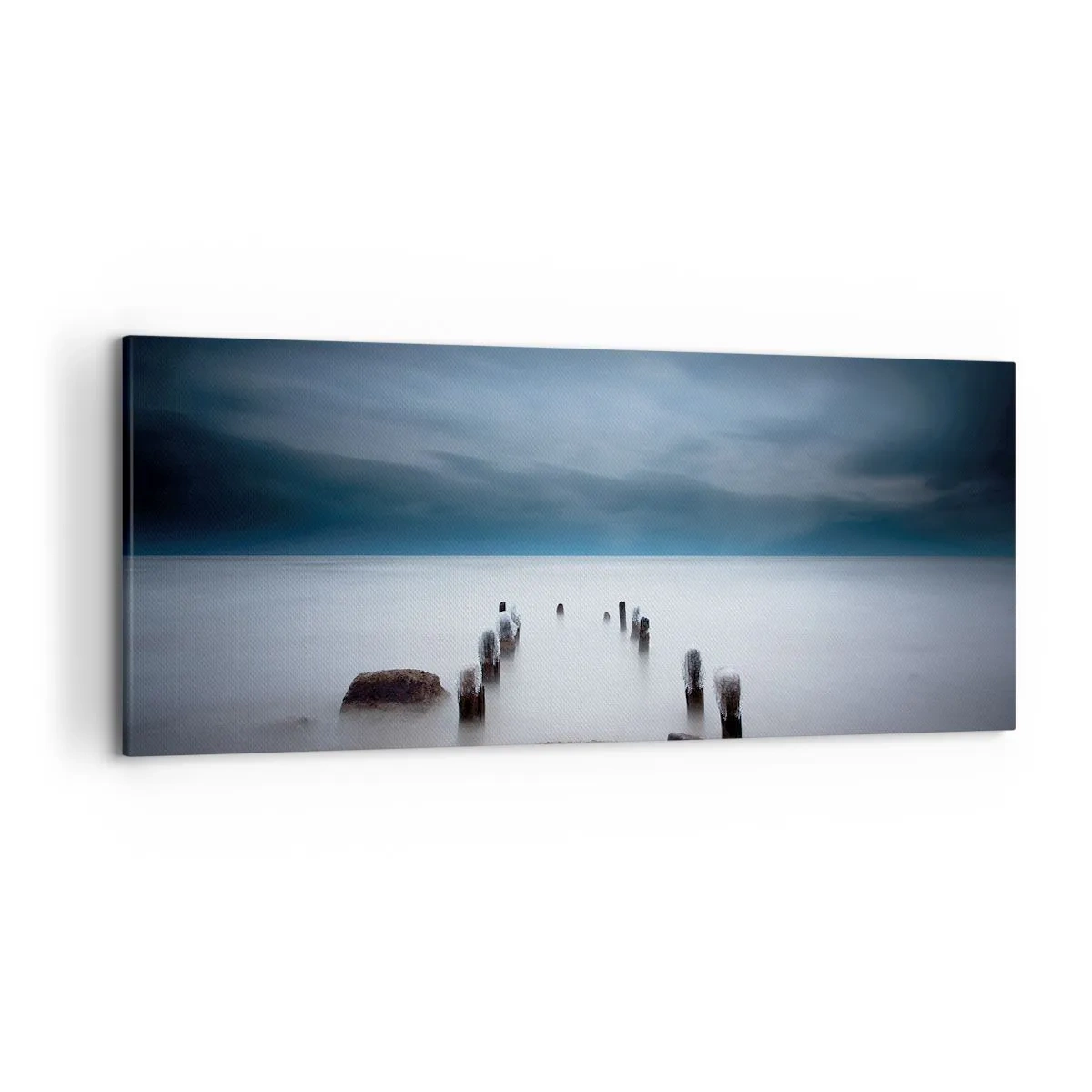 Lærredstryk - Billede på lærred - En betænksom sø - 120x50 cm