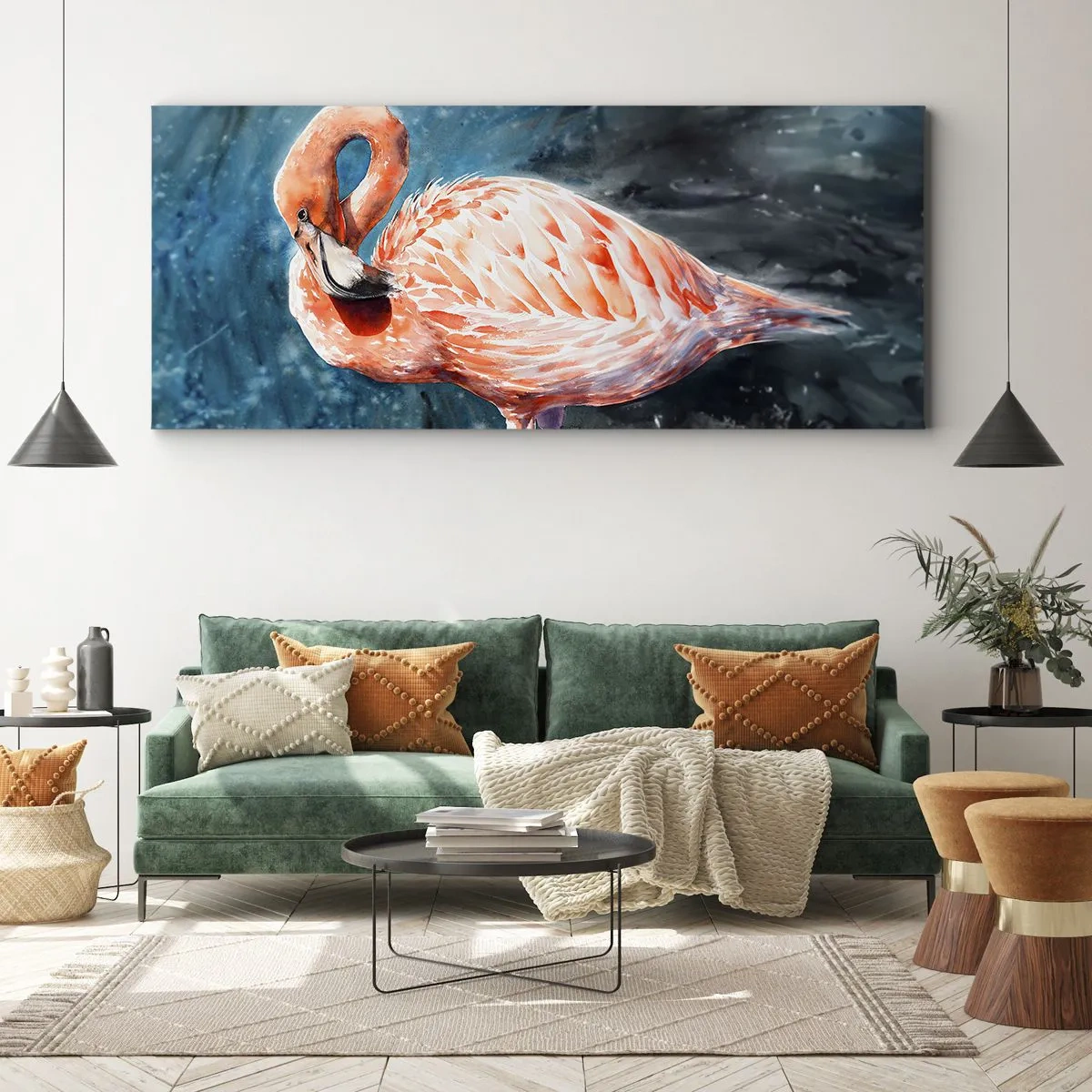 Lærredstryk - Billede på lærred - Dekorativ af natur - 100x40 cm