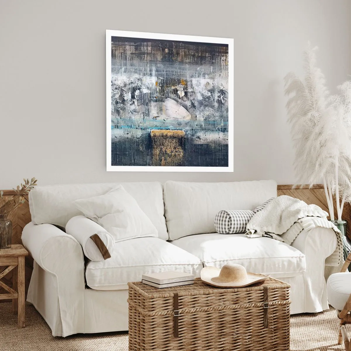 Plakat - Som på is, som på fortovet - 40x40 cm