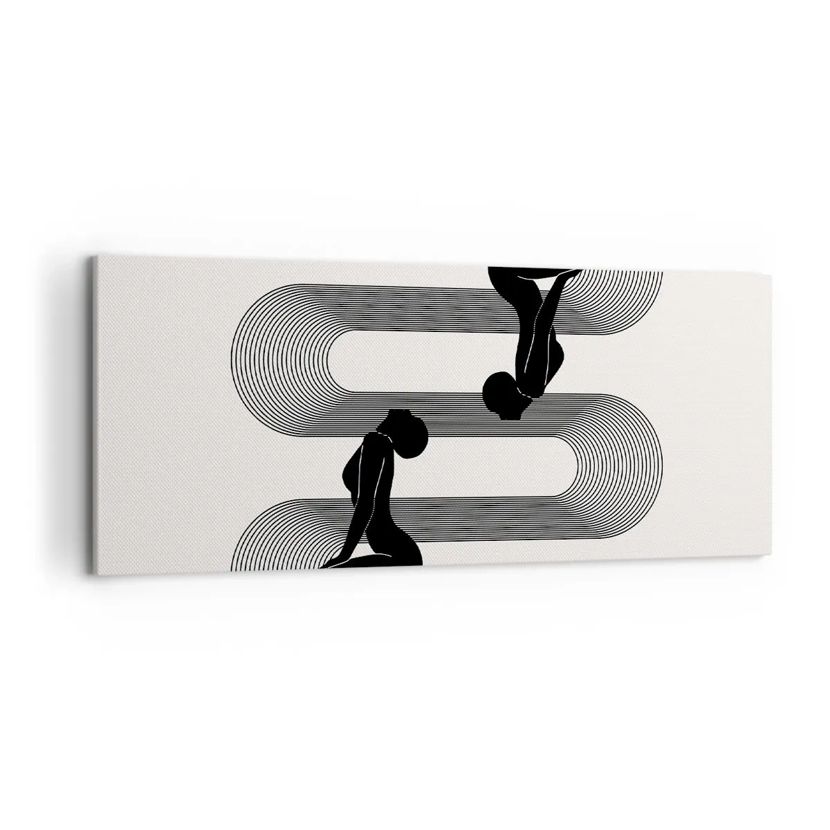 Lærredstryk - Billede på lærred - Sensuel symmetri - 120x50 cm