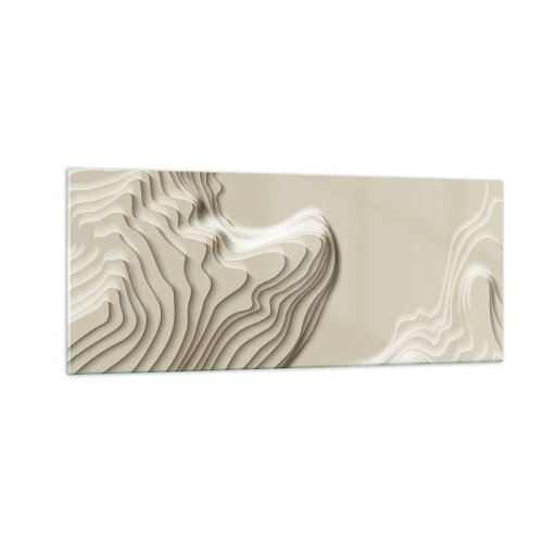 Billede på glas - Kunstens topografi - 100x40 cm