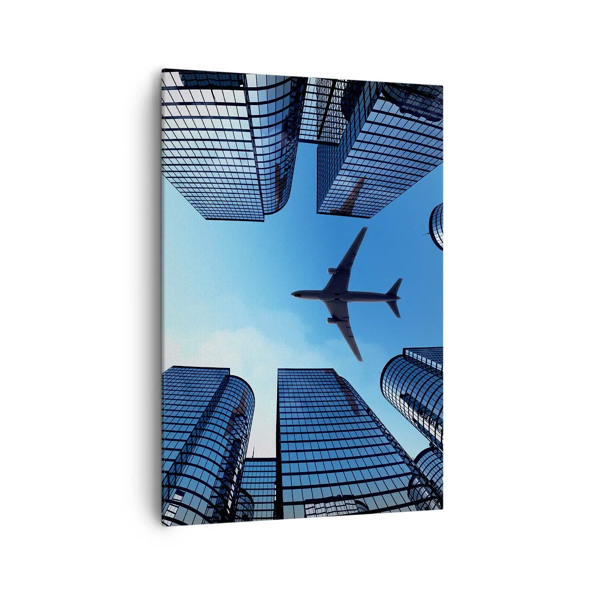 Lærredstryk - Billede på lærred - Udsigt fra glasslugten - 70x100 cm