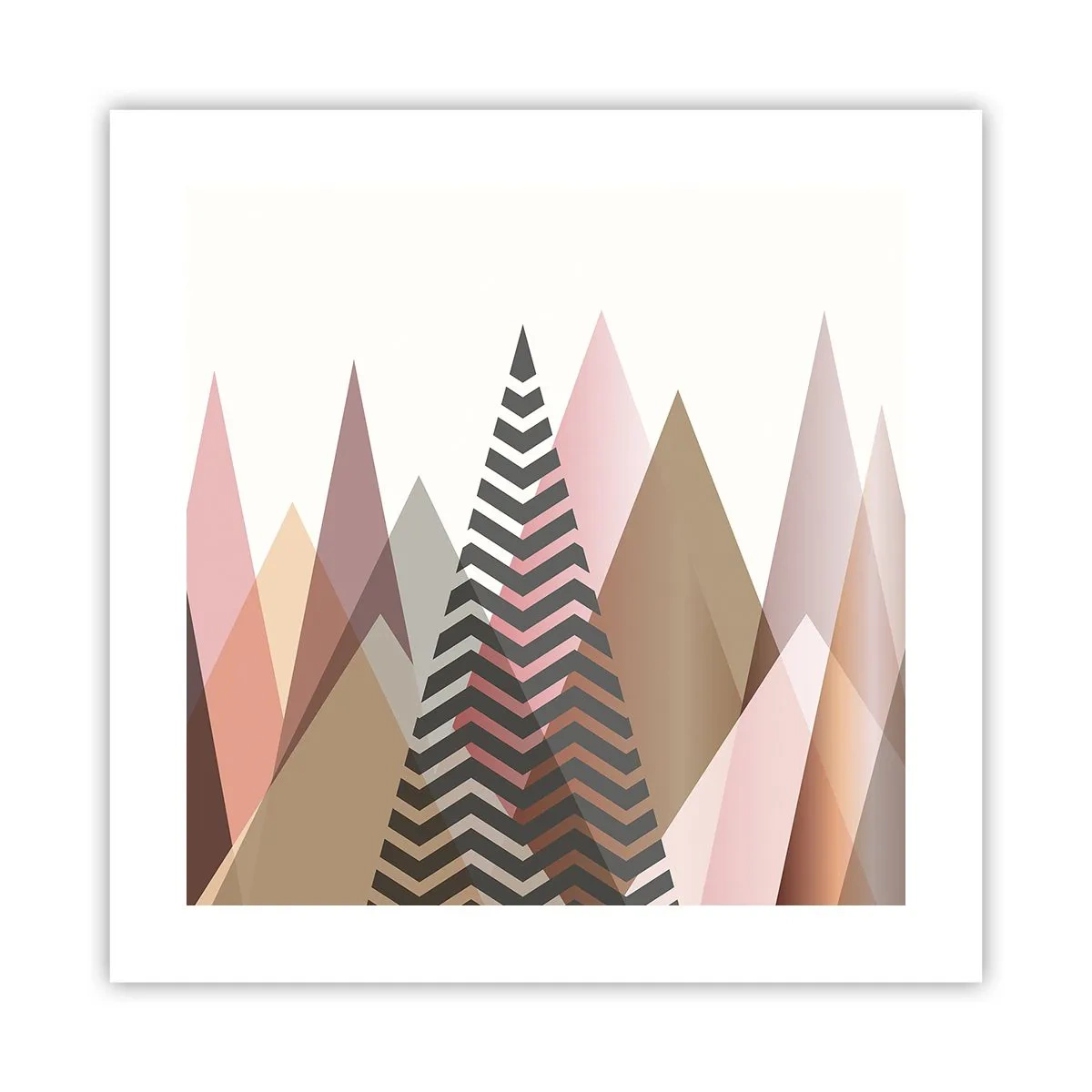 Plakat - Pyramide udsigt - 40x40 cm