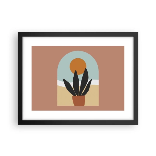 Plakat i sort ramme - Små glæder - 40x30 cm