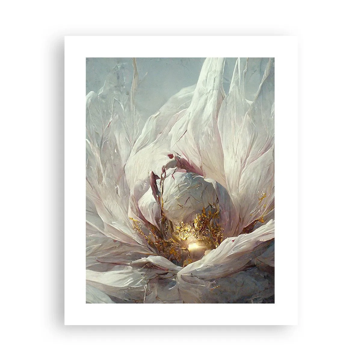 Plakat - Blomstrer en gang om hundrede år - 40x50 cm