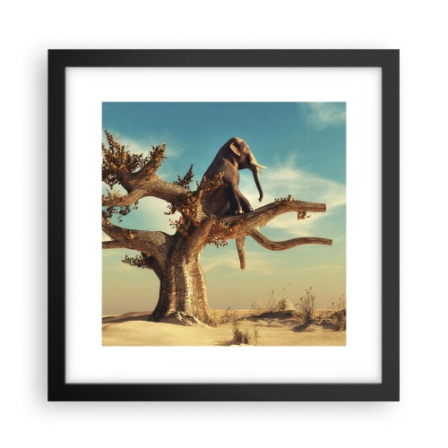 Plakat i sort ramme - Et nyt synspunkt - 30x30 cm