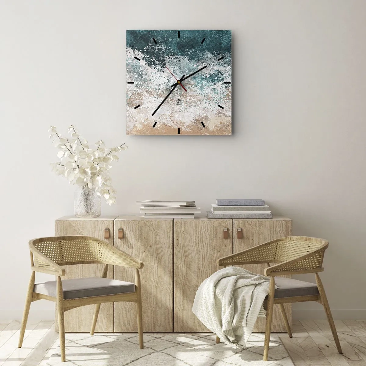 Vægur, Uret - Historier fra havet - 30x30 cm