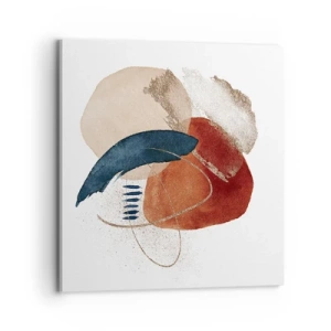 Lærredstryk - Billede på lærred - Oval sammensætning - 70x70 cm