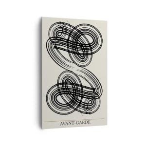 Lærredstryk - Billede på lærred - Det kom ud spontant - 80x120 cm