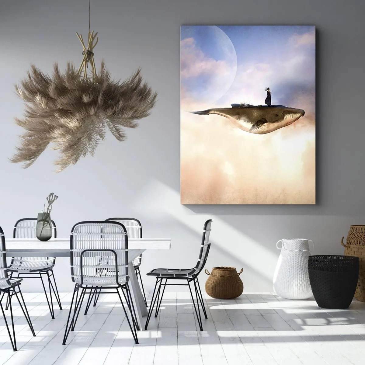 Lærredstryk - Billede på lærred - En surrealistisk rejse - 50x70 cm
