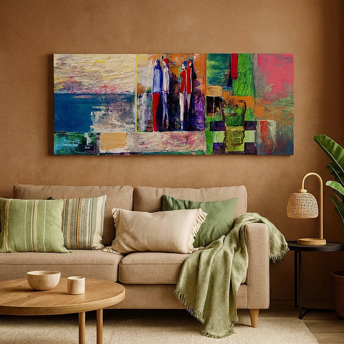 Lærredstryk - Billede på lærred - Forhold og følelser - 30x30 cm