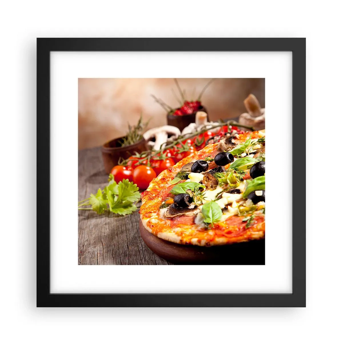 Plakat i sort ramme - Af tellurholdige bestanddele - 30x30 cm