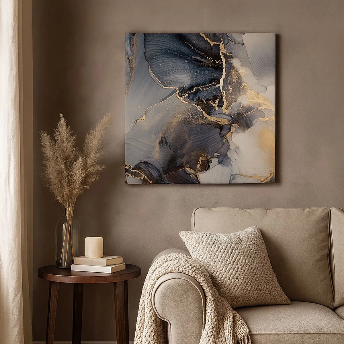 Lærredstryk - Billede på lærred - Livet af sten - 30x30 cm