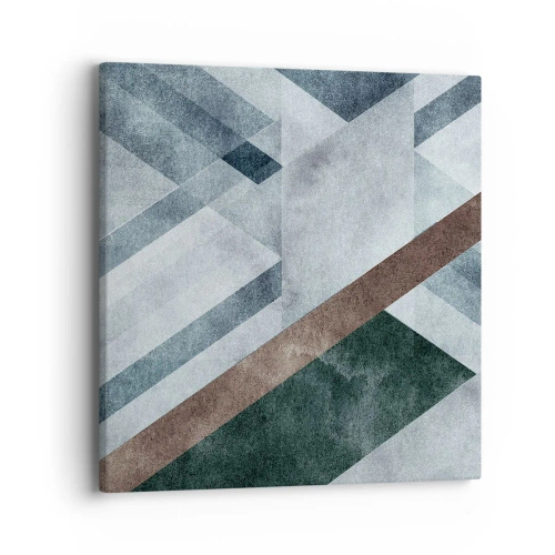 Lærredstryk - Billede på lærred - Sofistikeret elegance i geometri - 40x40 cm
