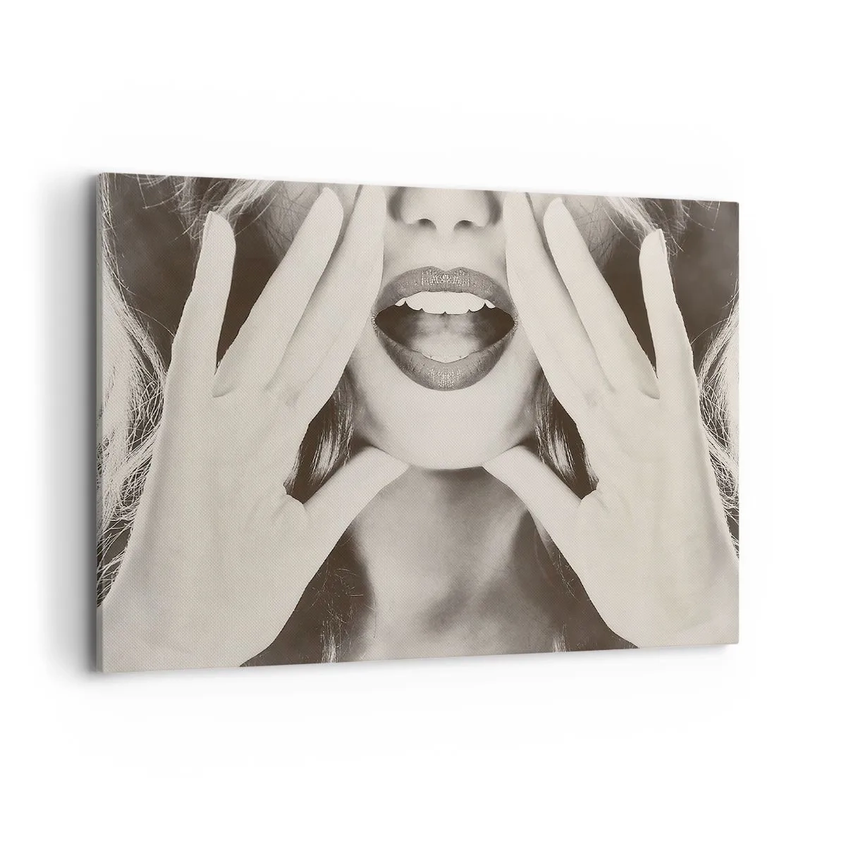 Lærredstryk - Billede på lærred - Jeg er på vej! - 100x70 cm