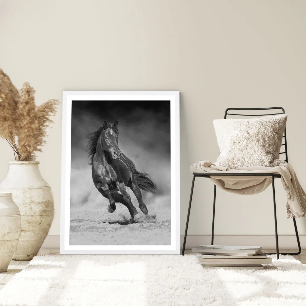 Plakat i hvid ramme - Værdig til emiren selv - 61x91 cm