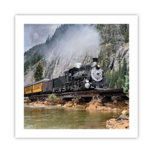 Plakat - Og hvorhen? Hvorhen? - 50x50 cm