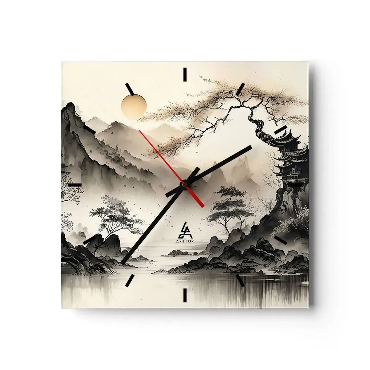 Vægur, Uret - Orientens unikke charme - 30x30 cm