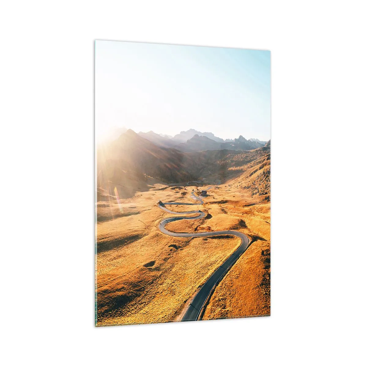 Billede på glas - I en gylden dal - 70x100 cm