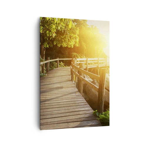 Lærredstryk - Billede på lærred - Endnu et sving, endnu et under - 70x100 cm