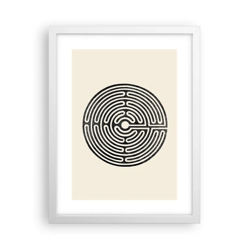 Plakat i hvid ramme - Mystisk orden - 30x40 cm