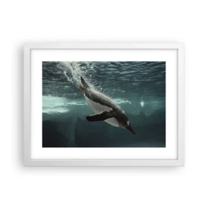 Plakat i hvid ramme - Velkommen til min verden - 40x30 cm