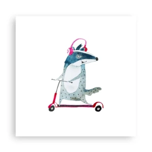 Plakat - Grævlingens glæder - 30x30 cm