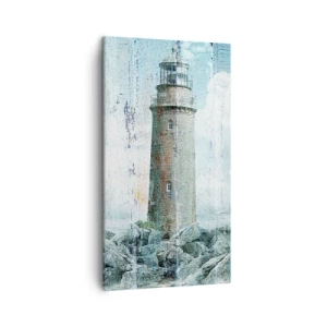 Lærredstryk - Billede på lærred - På gammelt træ - 45x80 cm