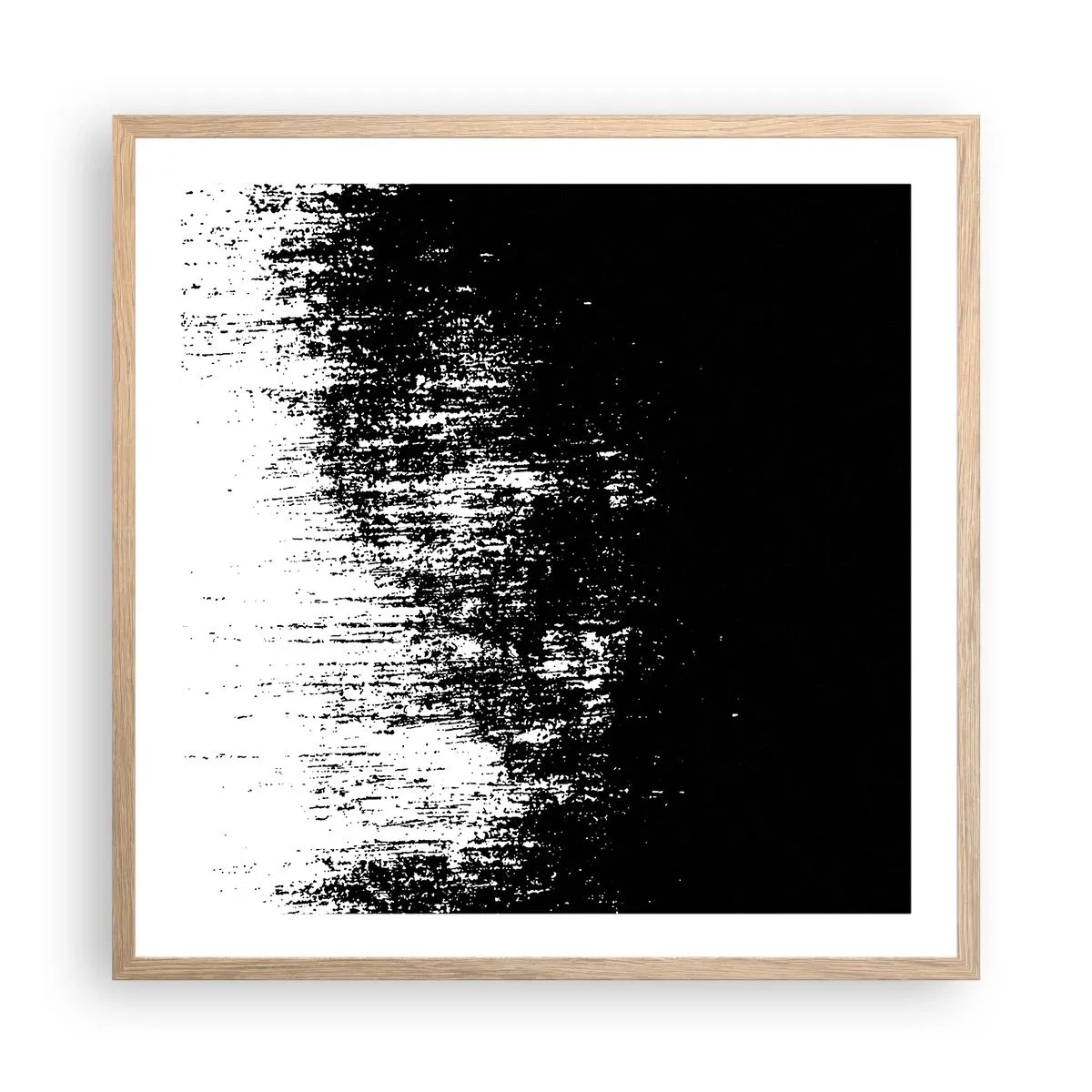 Plakat i ramme af lyst egetræ - Og vinderen er... - 60x60 cm