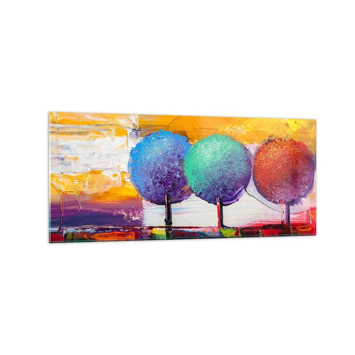 Billede på glas - Tredje gang er lykkens gang - 120x50 cm