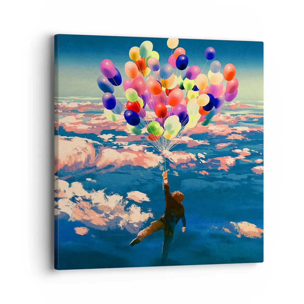 Lærredstryk - Billede på lærred - En barndomsdrøm, der går i opfyldelse - 40x40 cm