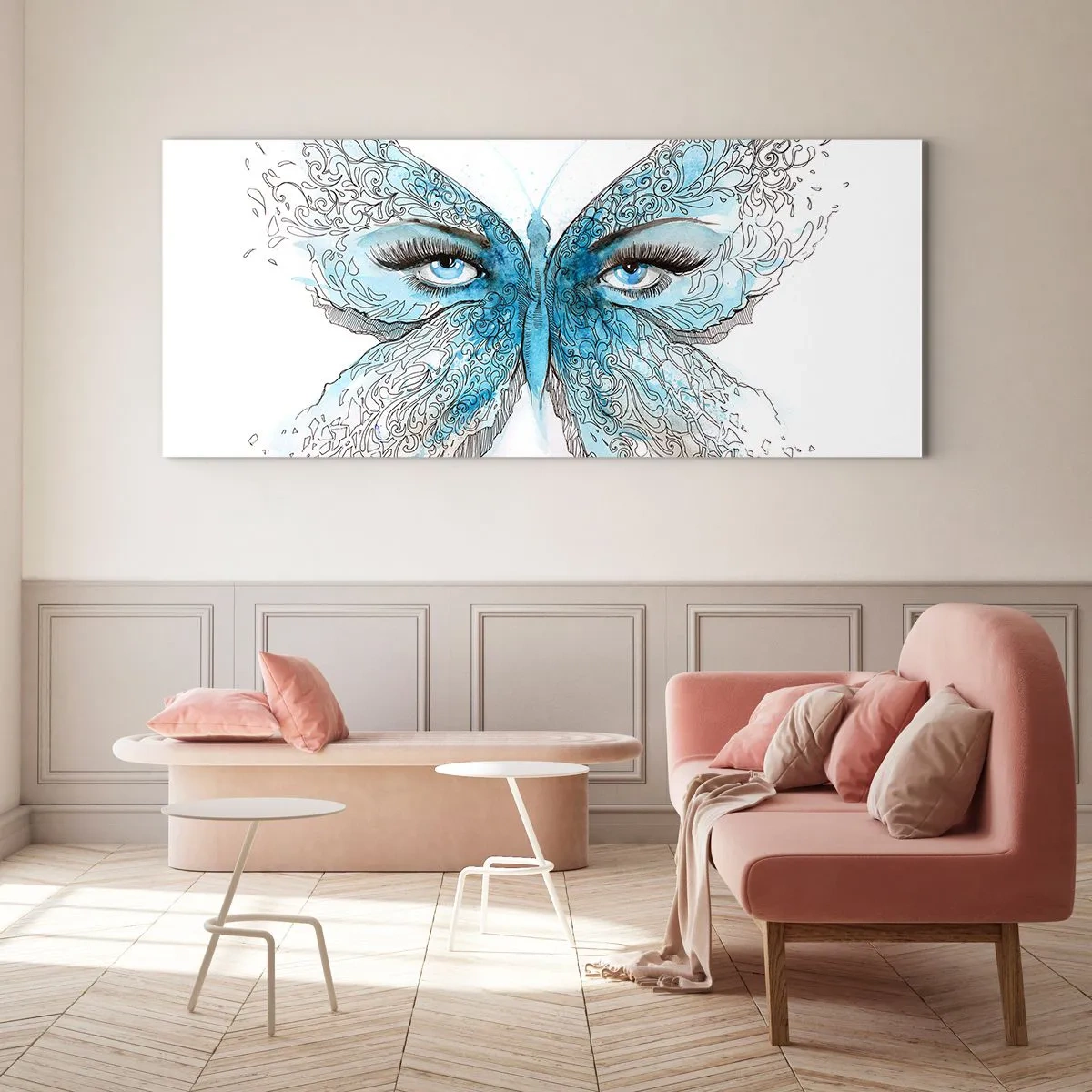 Billede på glas - Eros bedemantis - 90x30 cm