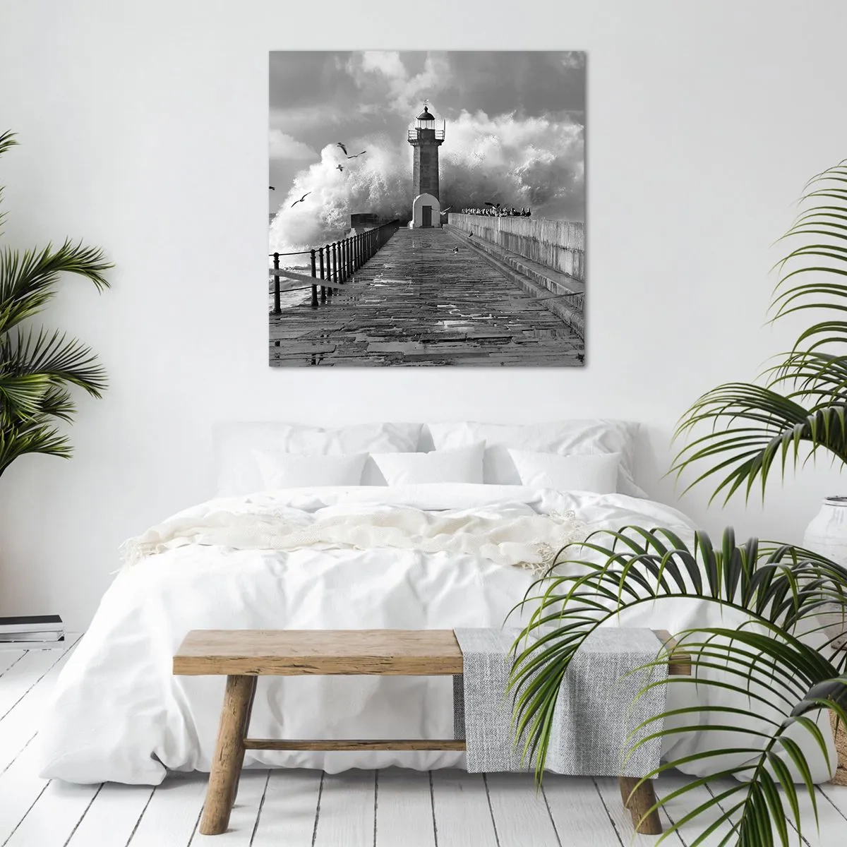 Lærredstryk - Billede på lærred - Frygtløs - 70x70 cm