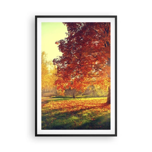Plakat i sort ramme - Rød er smuk - 61x91 cm