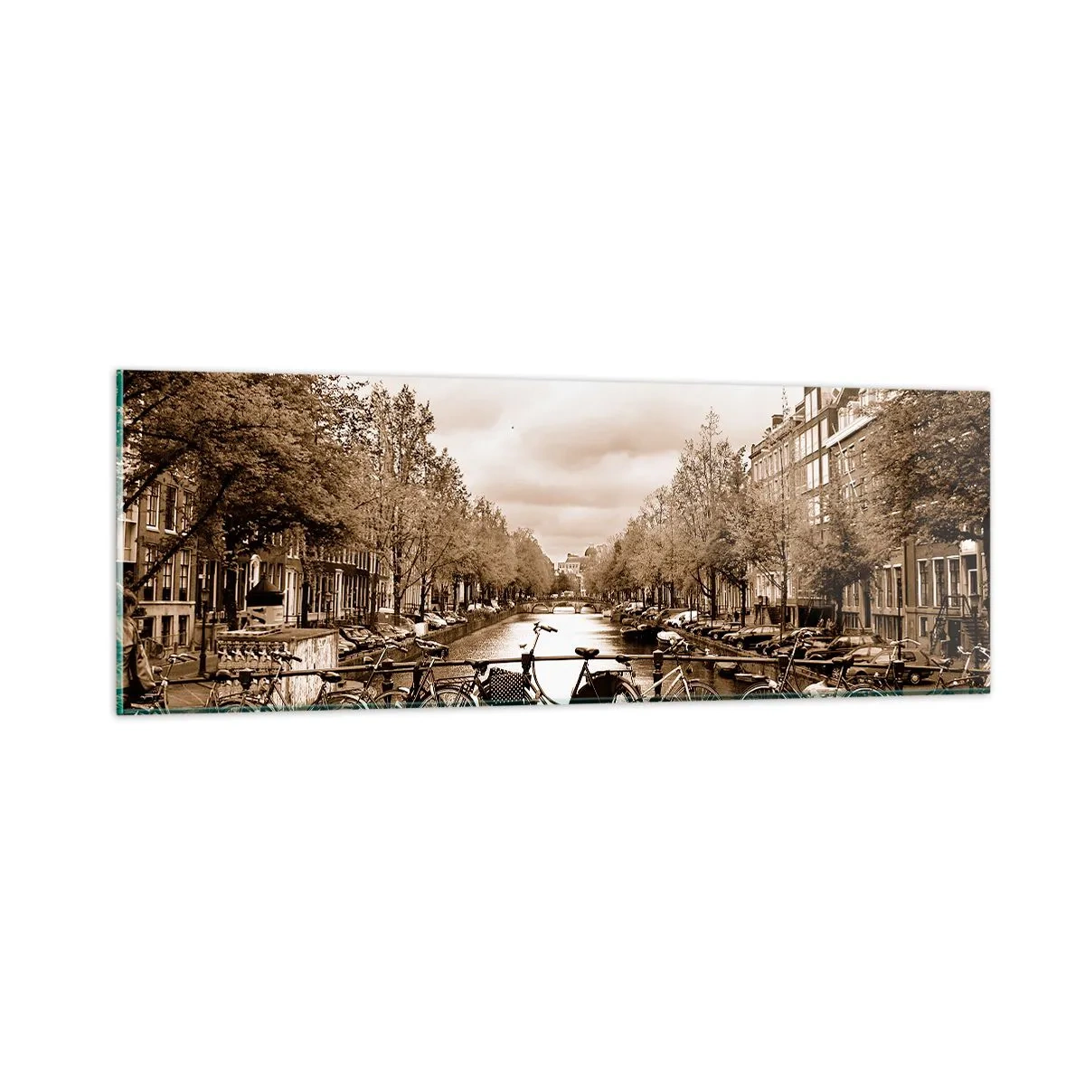 Billede på glas - Hollandsk atmosfære - 90x30 cm