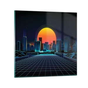 Billede på glas - Vil du stadig gerne komme til den ægte vare? - 30x30 cm