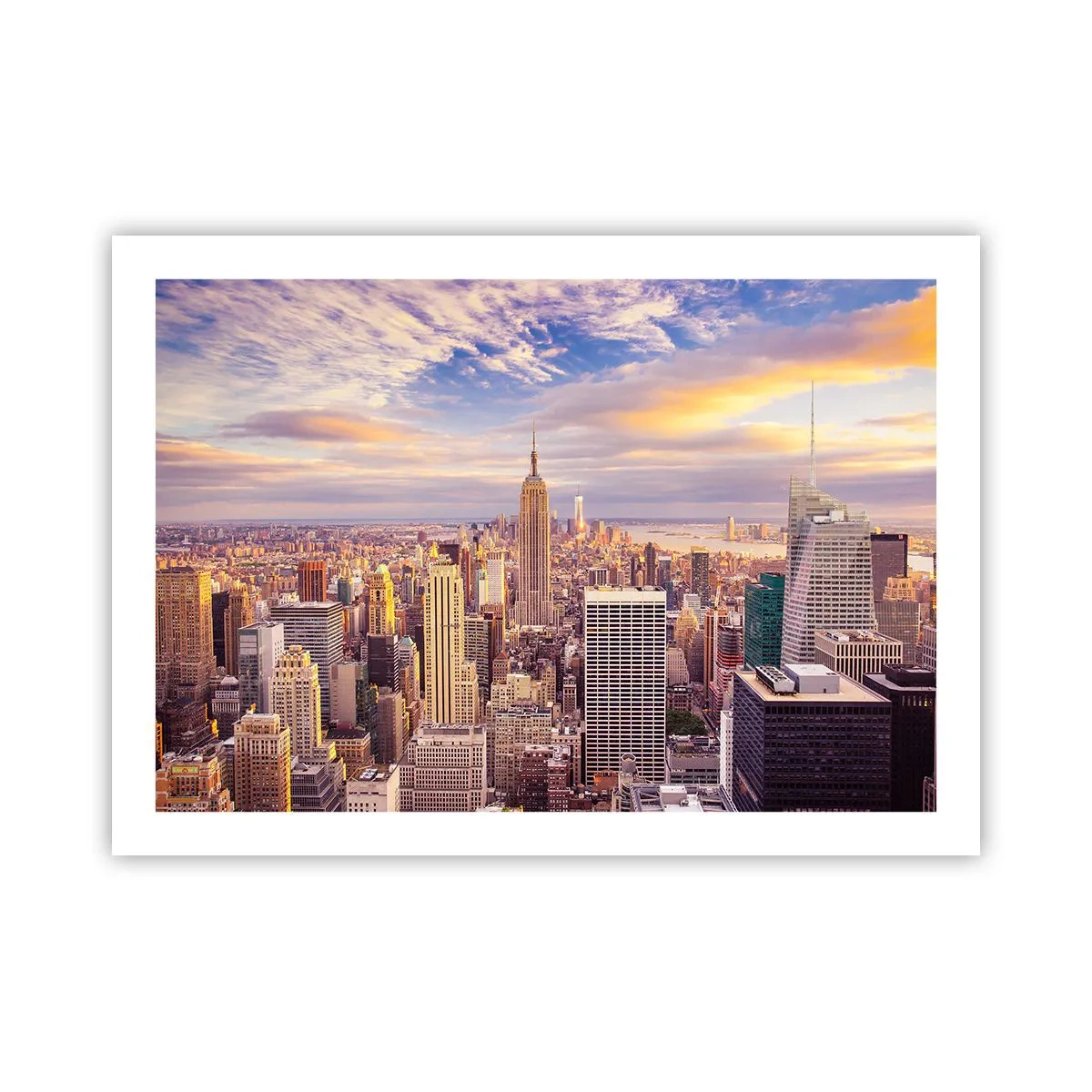 Plakat - Ræk ud efter skyerne selv - 70x50 cm