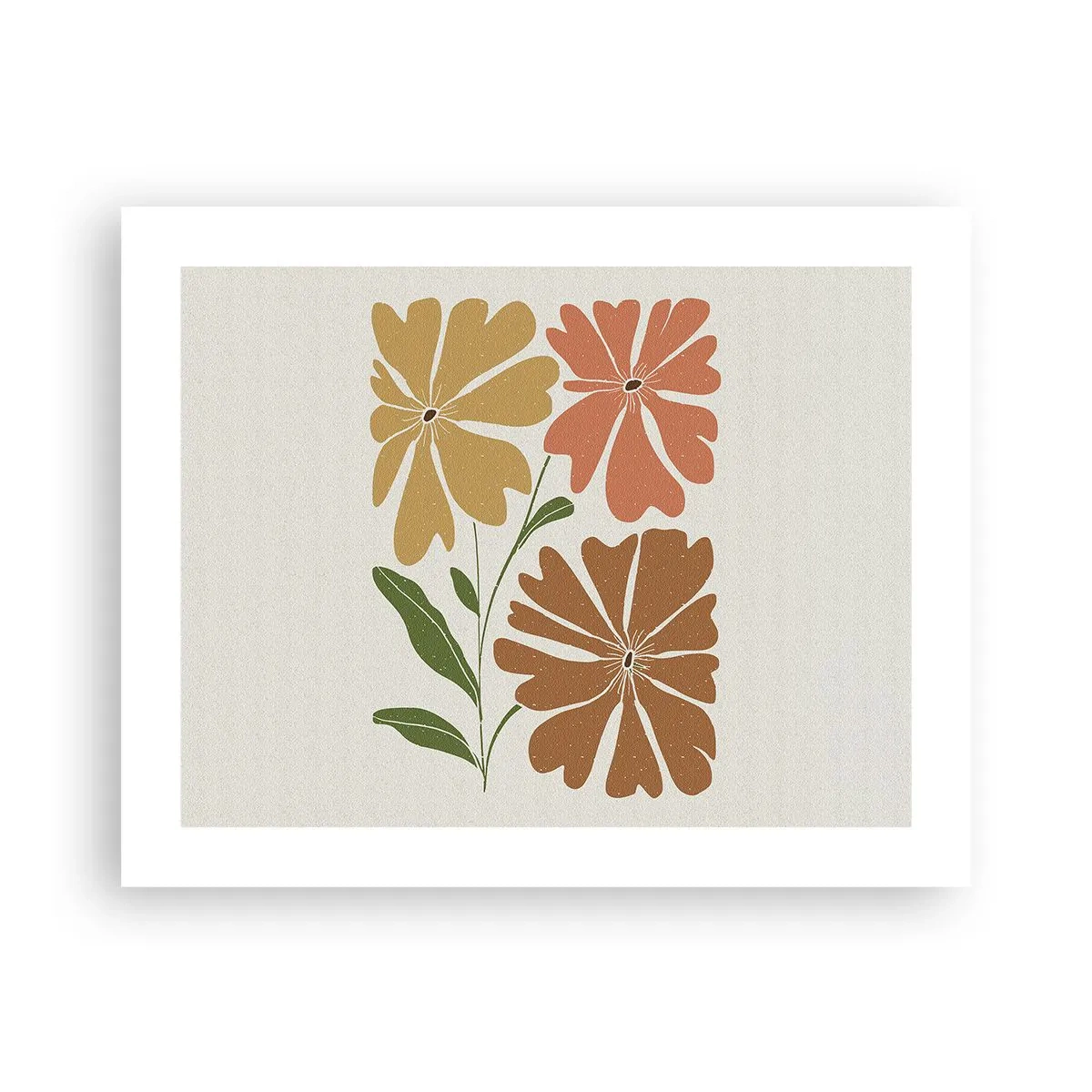 Plakat - Natur og geometri - 50x40 cm