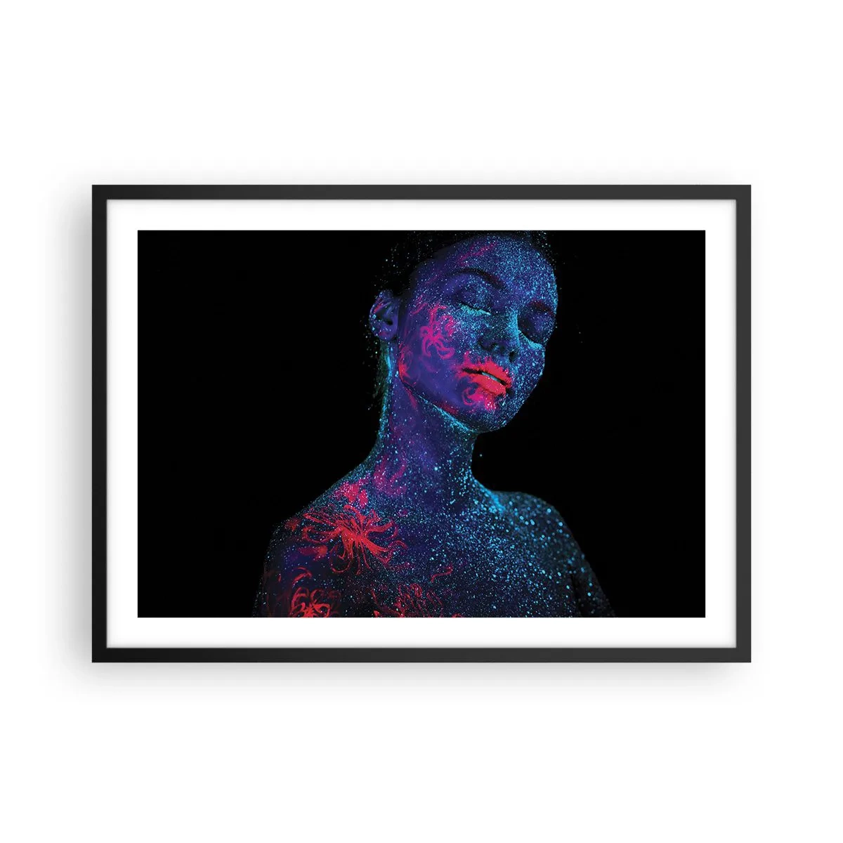 Plakat i sort ramme - I stjernestøv - 70x50 cm
