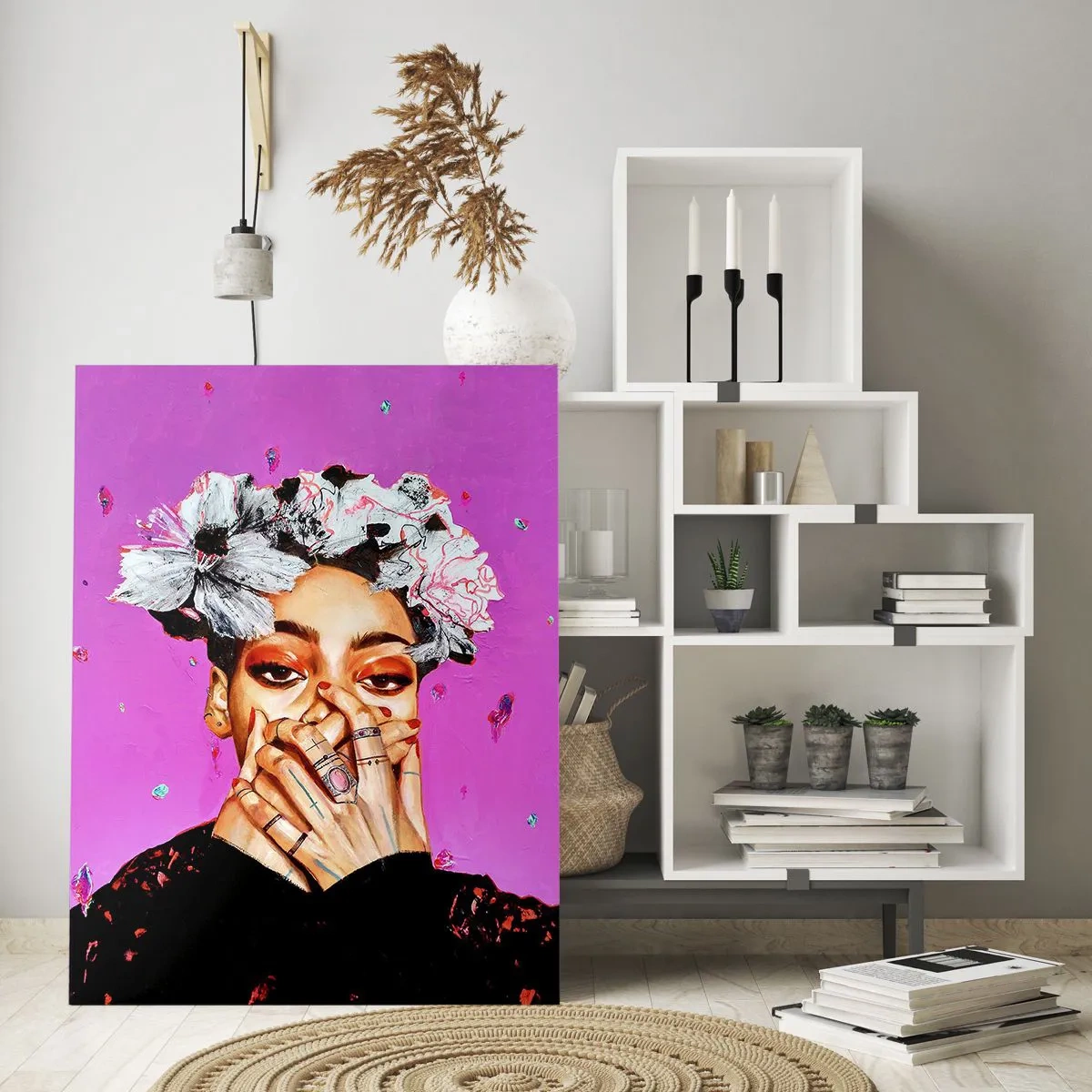 Billede på glas - En smule skør - 70x100 cm