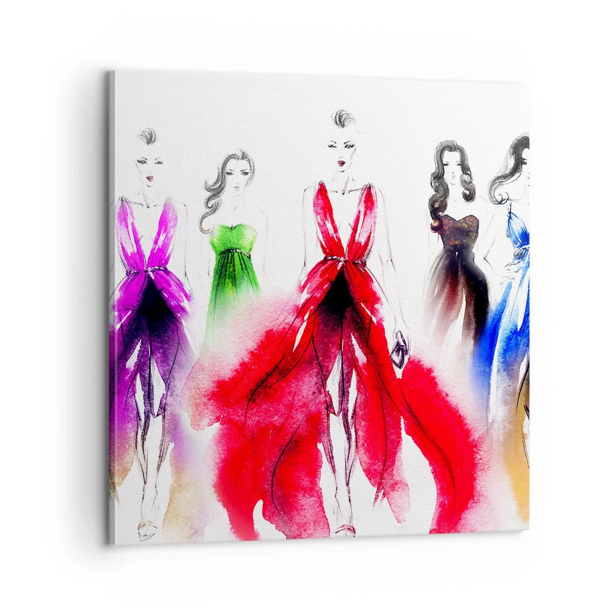 Lærredstryk - Billede på lærred - Stemninger til outfits - 60x60 cm