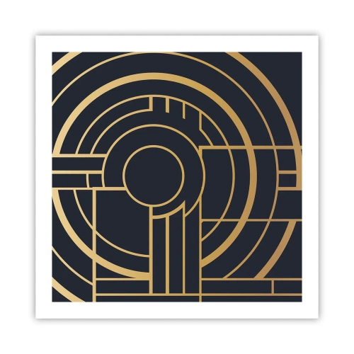 Plakat - At vende tingene på hovedet - 60x60 cm