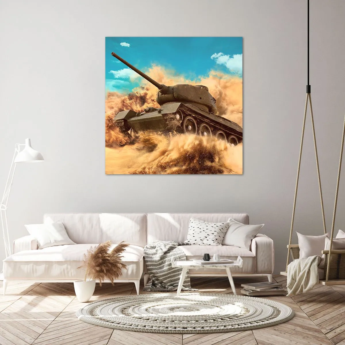 Lærredstryk - Billede på lærred - Ikke at slå - 60x60 cm