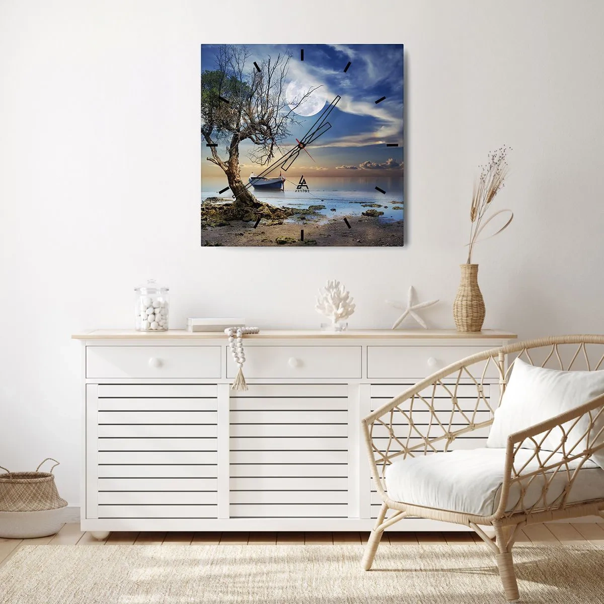 Vægur, Uret - Er dette enden eller begyndelsen? - 30x30 cm